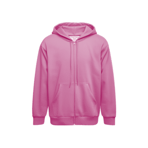 Zipper Hoodie - Baby Pink