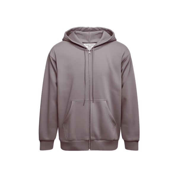 Zipper Hoodie - Coklat Mocca