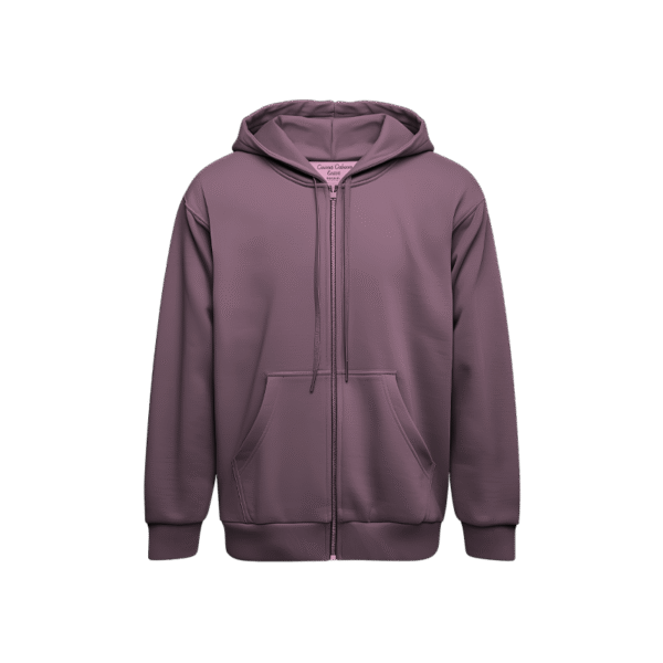 Zipper Hoodie - Dusty Pink