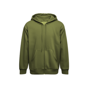 Zipper Hoodie - Green Lime