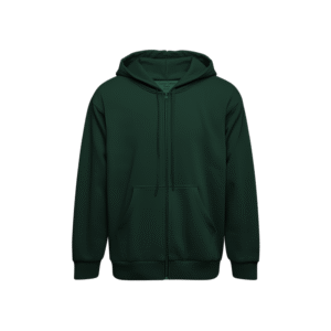 Zipper Hoodie - Hijau Botol