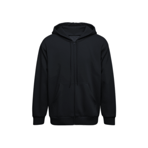 Zipper Hoodie - Hitam