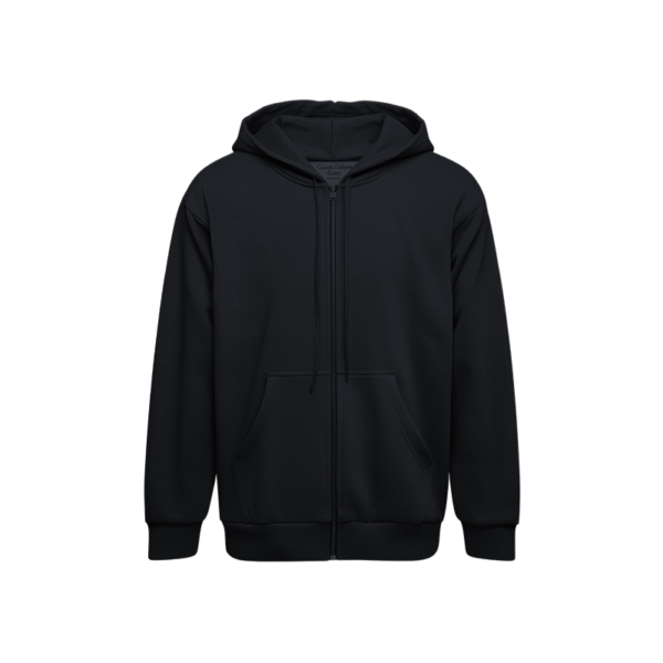 Zipper Hoodie - Hitam