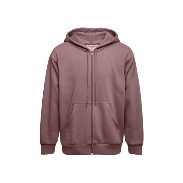 Zipper Hoodie - Salmon