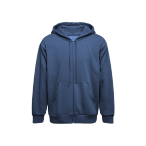 Zipper Hoodie - Steel Blue