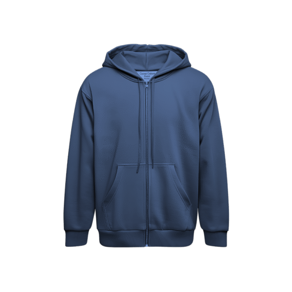 Zipper Hoodie - Steel Blue